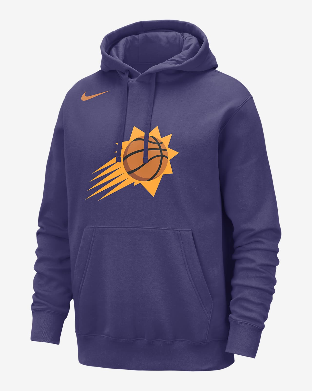 Felpa pullover in fleece con cappuccio Phoenix Suns Club Nike NBA – Uomo