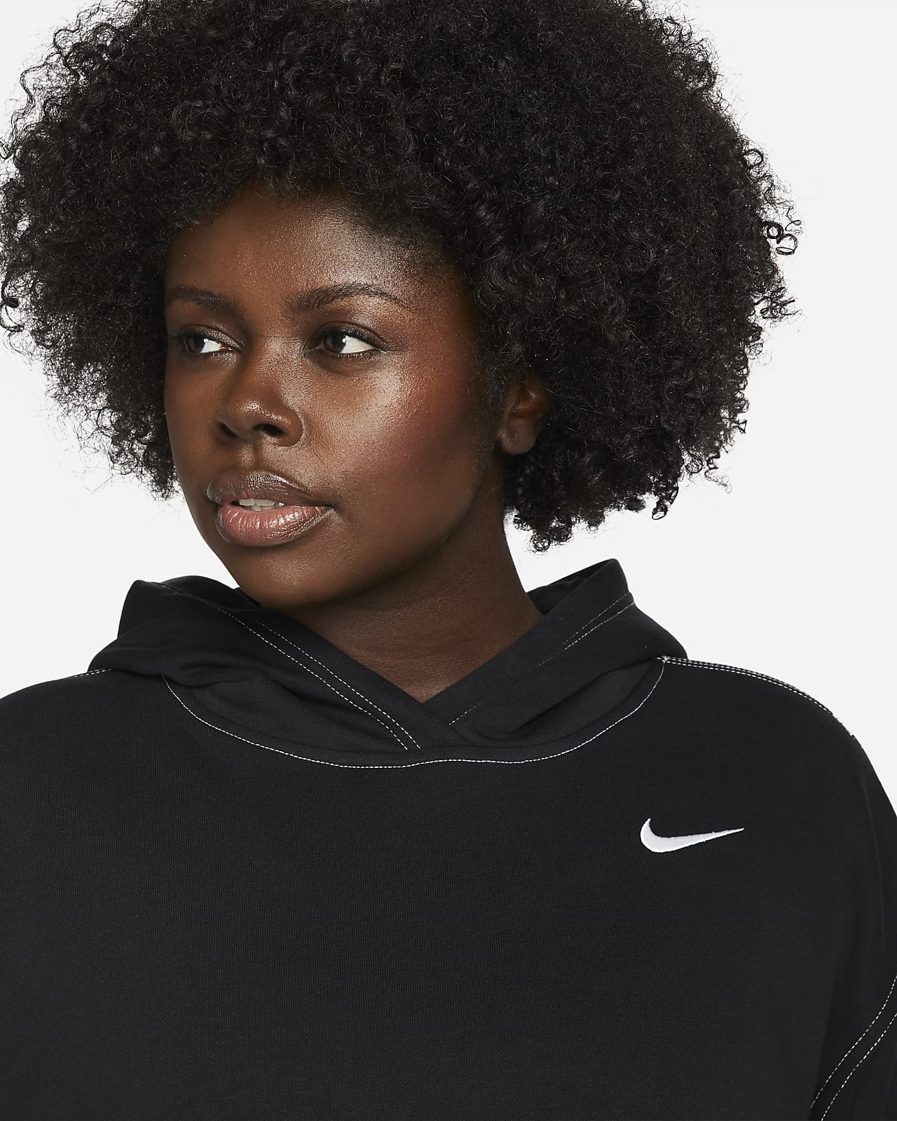 Nike Sportswear Swoosh Sudadera con capucha (Talla grande) - Mujer. Nike ES