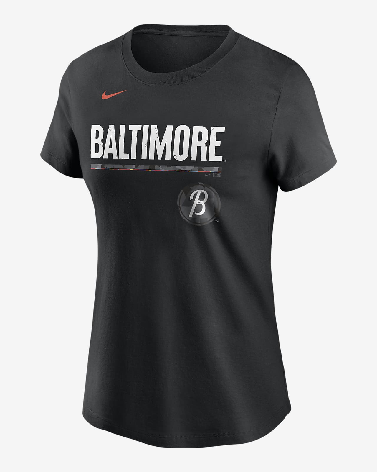 Nike women's sales orioles shirt