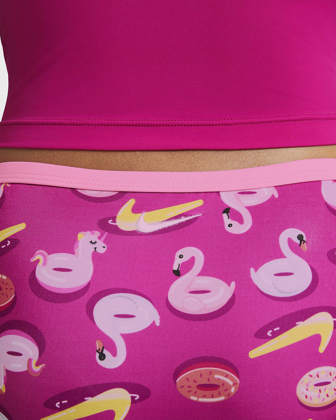 nike crop and short set