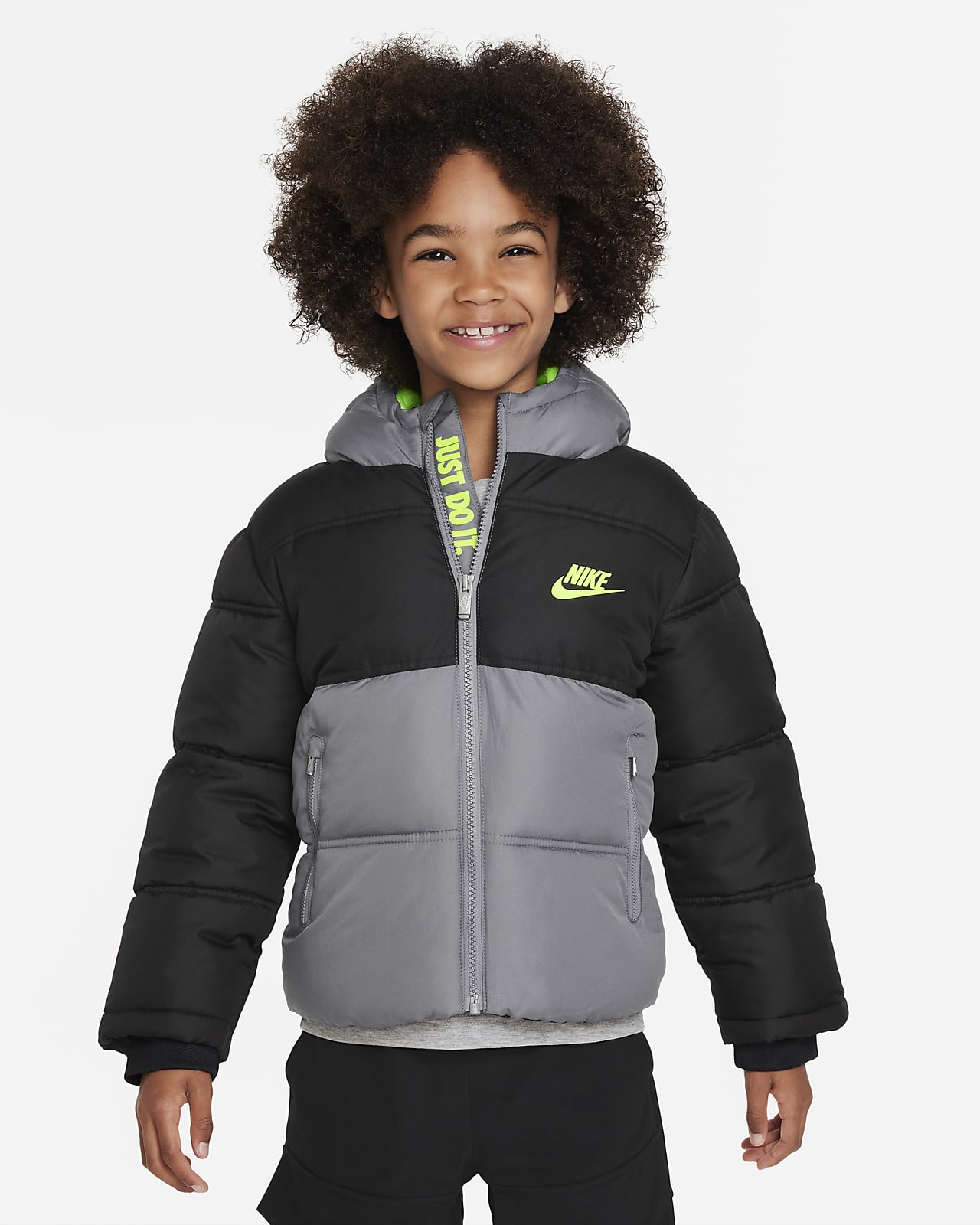 Nike Colorblock Puffer Little Kids Jacket