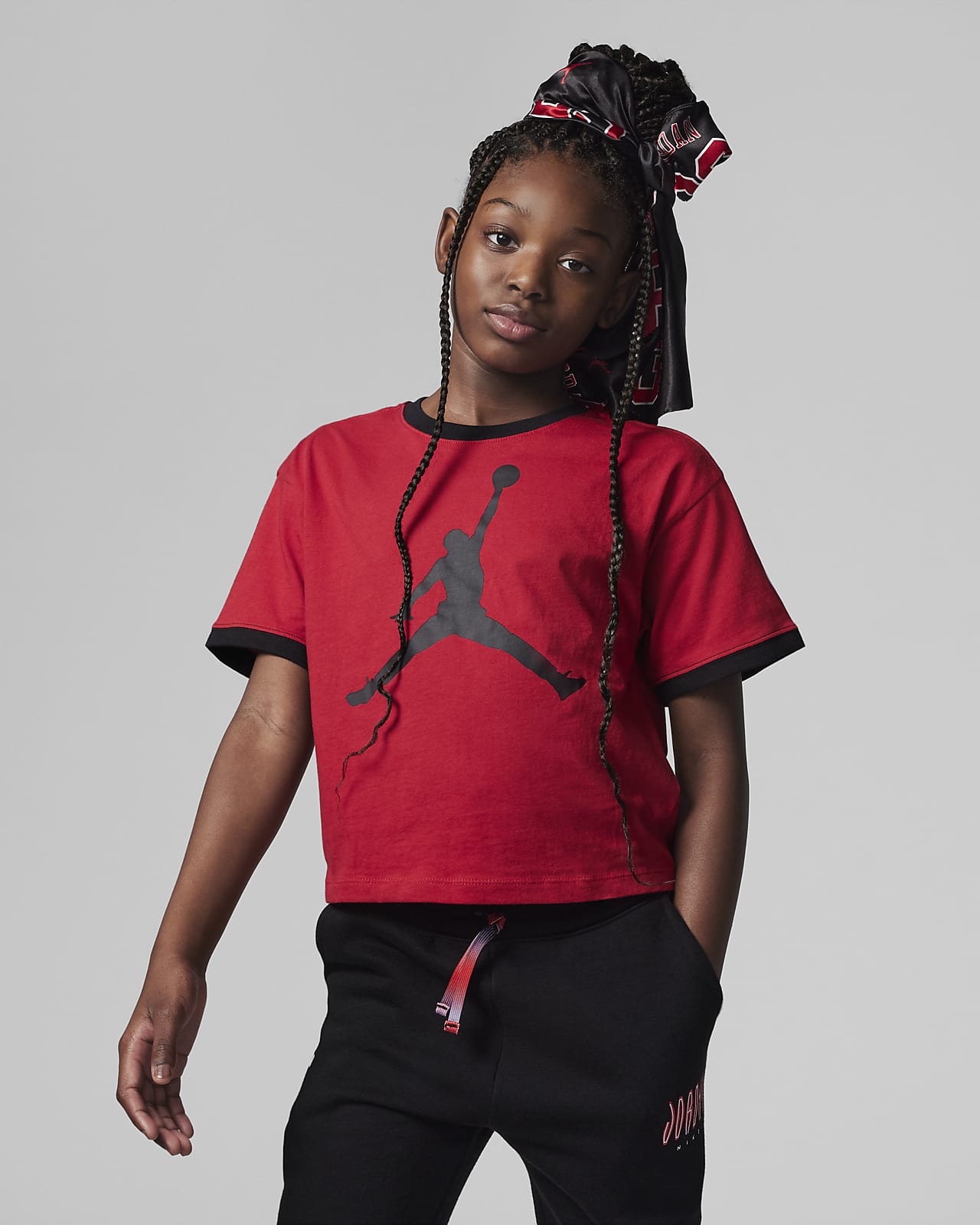 Inactief groentje Geplooid Jordan Essentials Ringer Tee Big Kids' T-Shirt. Nike.com