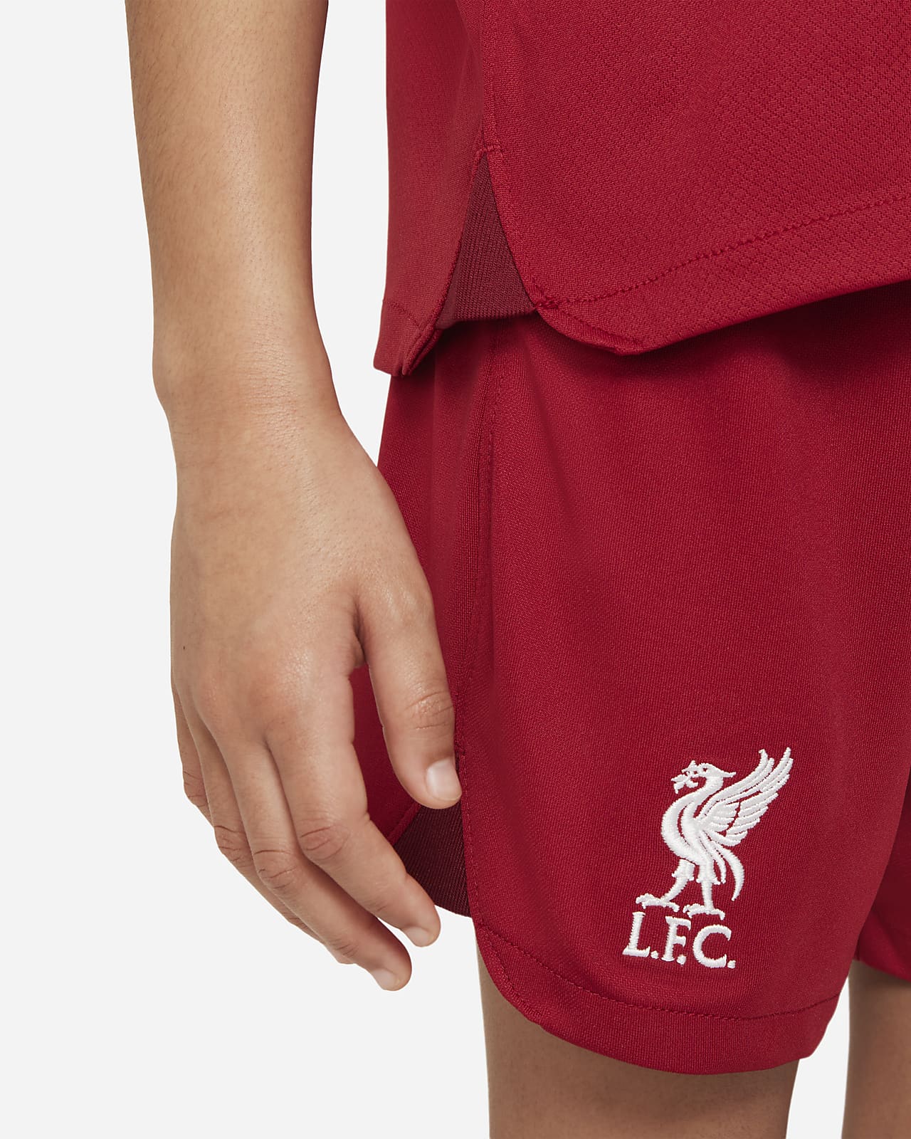 liverpool fc home shorts junior