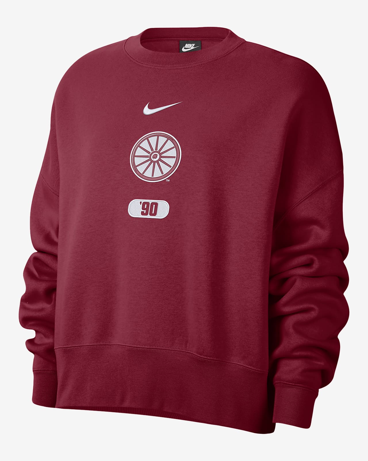 Oklahoma Women's Nike College Crew-Neck Sweatshirt
