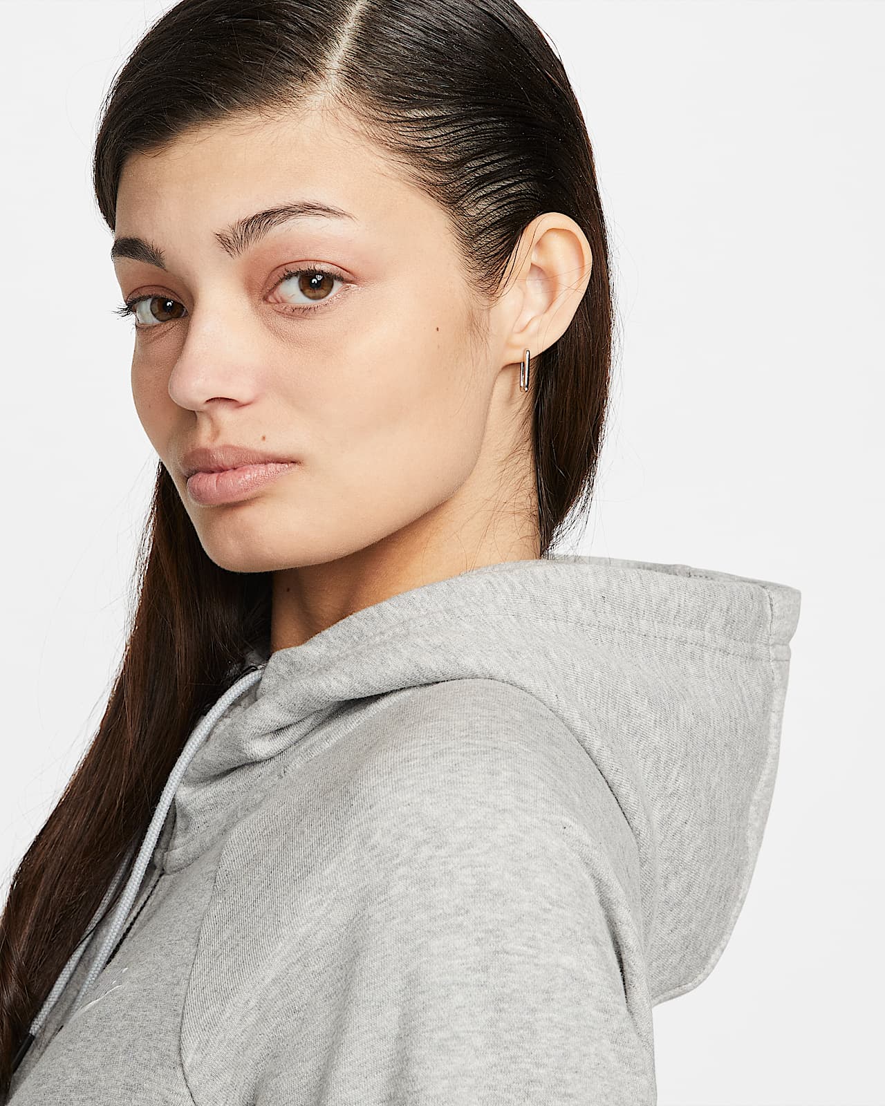 Sudadera Con Gorro De Tejido Fleece Con Cierre Completo Para Mujer Nike 