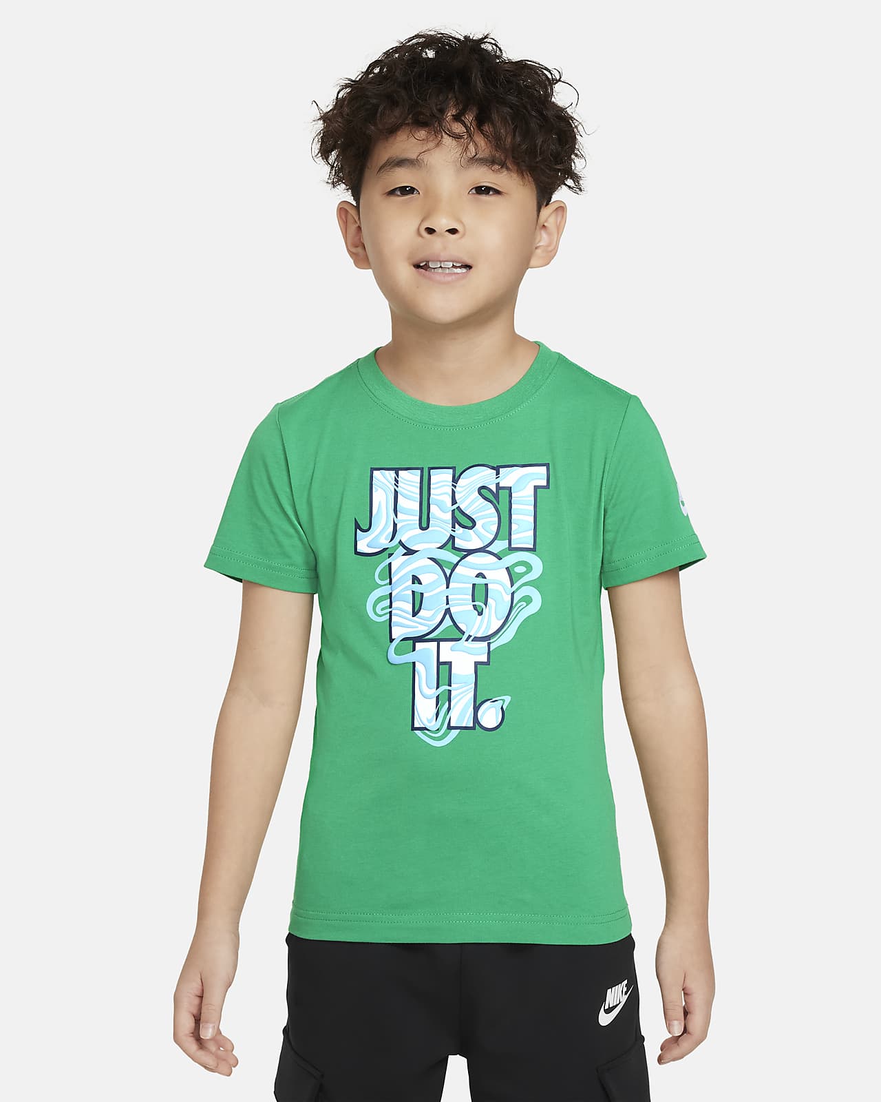 Playera estampada para niños de preescolar Nike "Just Do It"