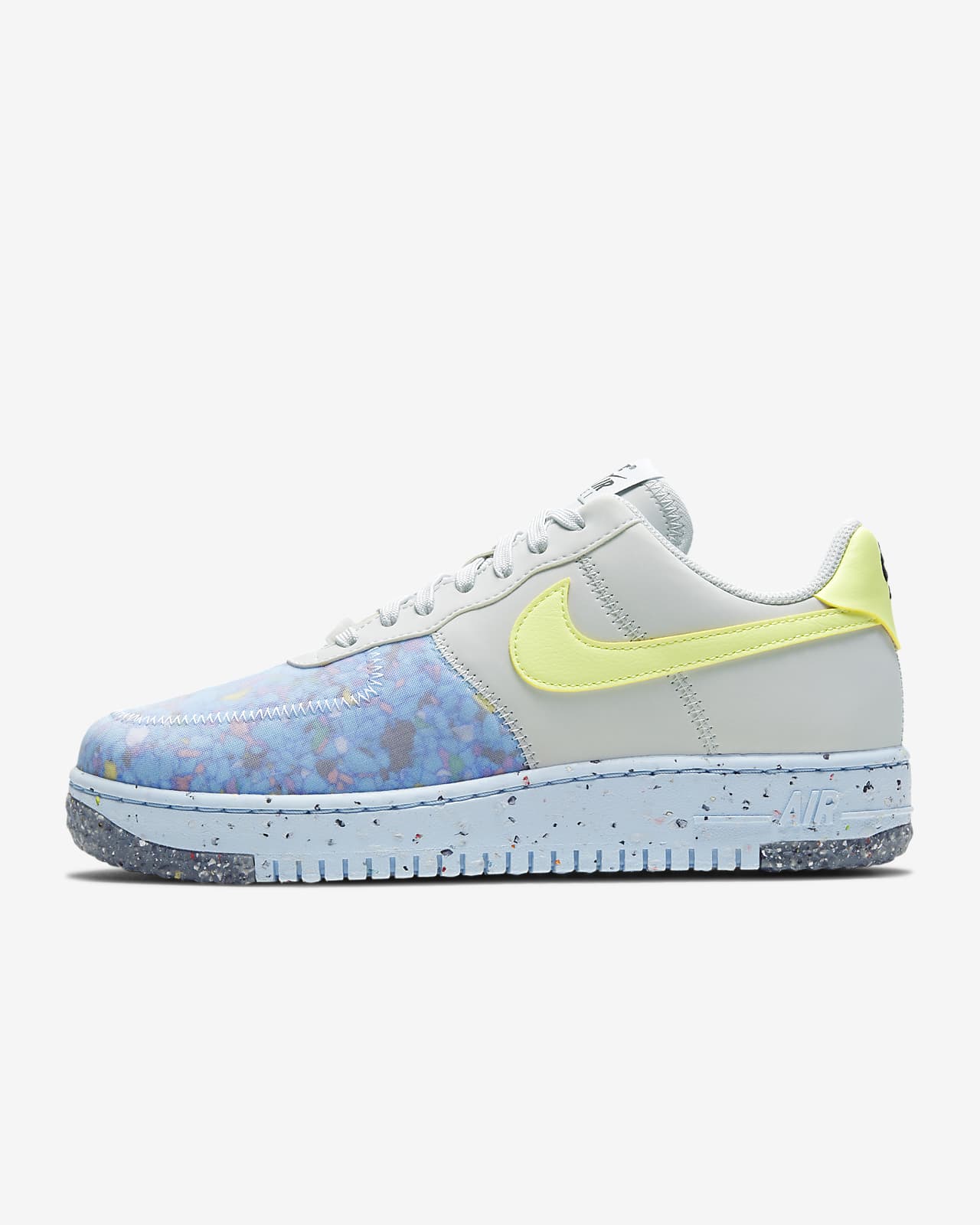 Women’s Nike Air Force 1 Crater ‘Chambray / Volt’ .97 Free Shipping