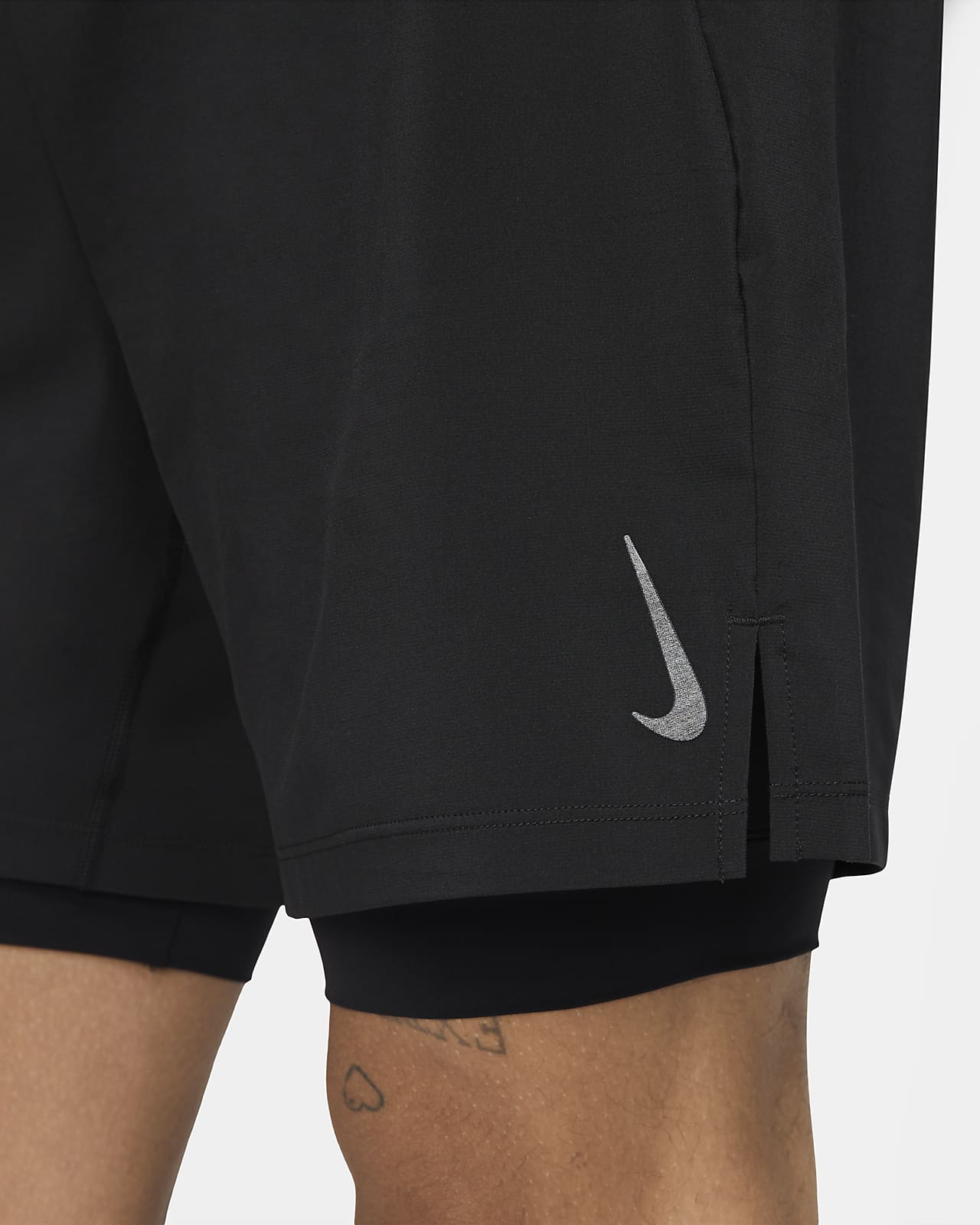 NWT Nike DC5320-668 Men Dri-Fit Yoga 2-in-1 Training Shorts Rose Size Tall  Small