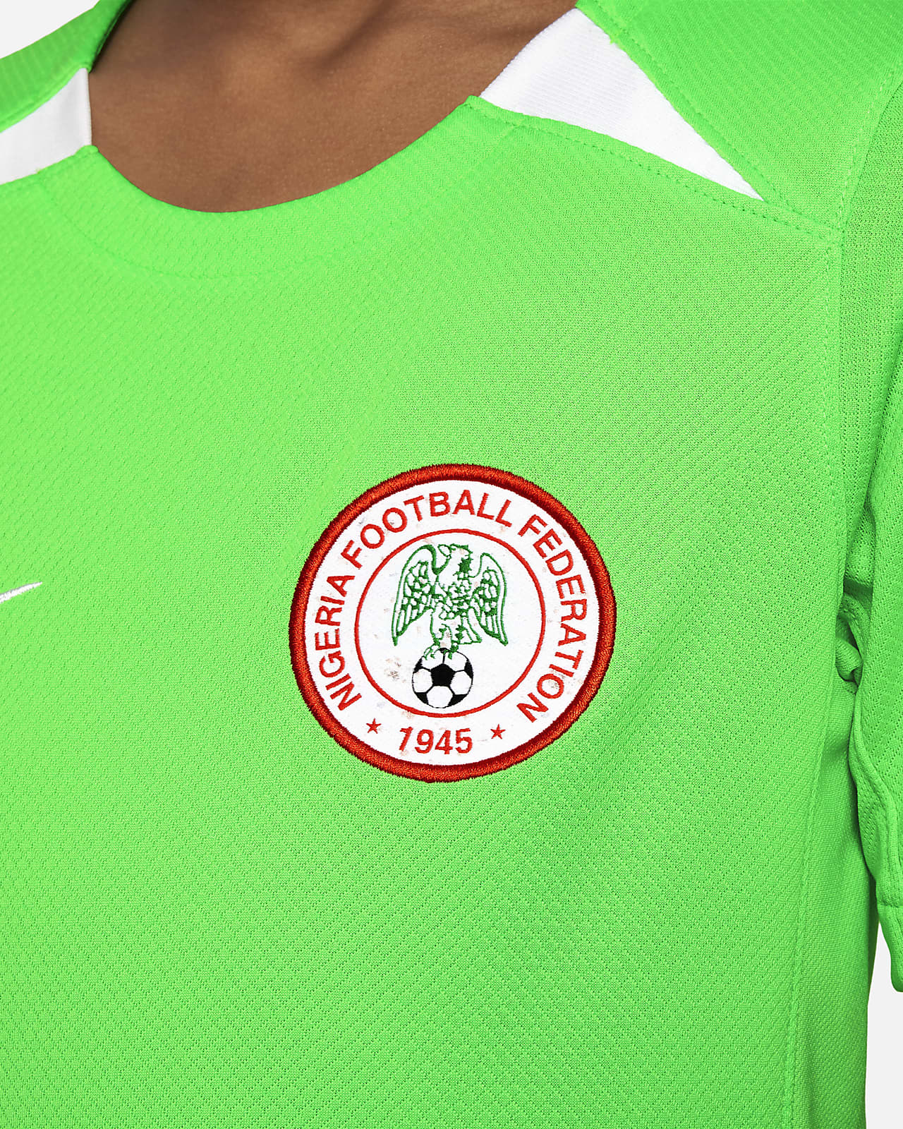 Verslijten bon werper Nigeria 2023 Stadium Home Older Kids' Nike Dri-FIT Football Shirt. Nike LU