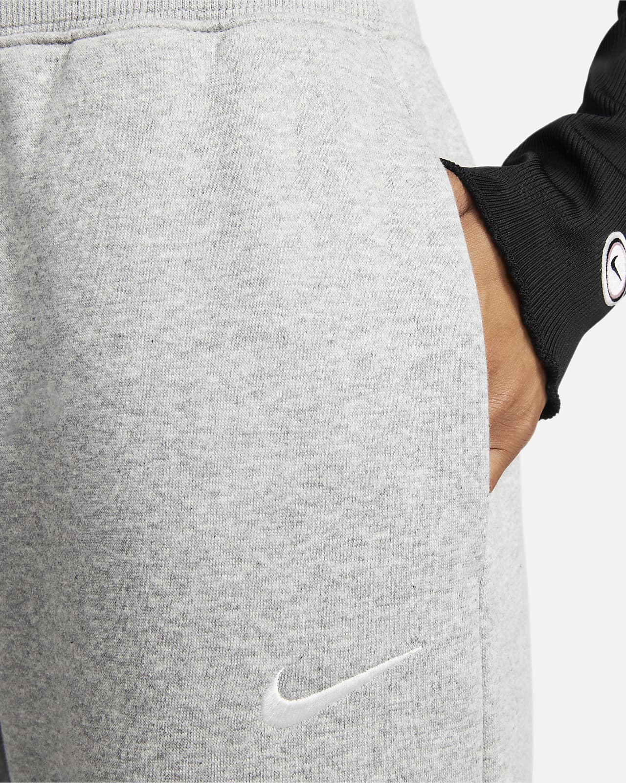 Nike Sportswear PANT WIDE - Tracksuit bottoms - grey /sail/grey