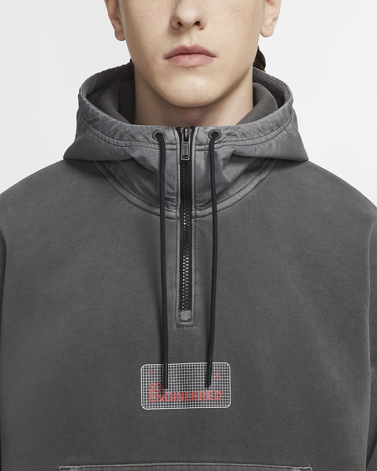jordan 23 engineered hoodie grey