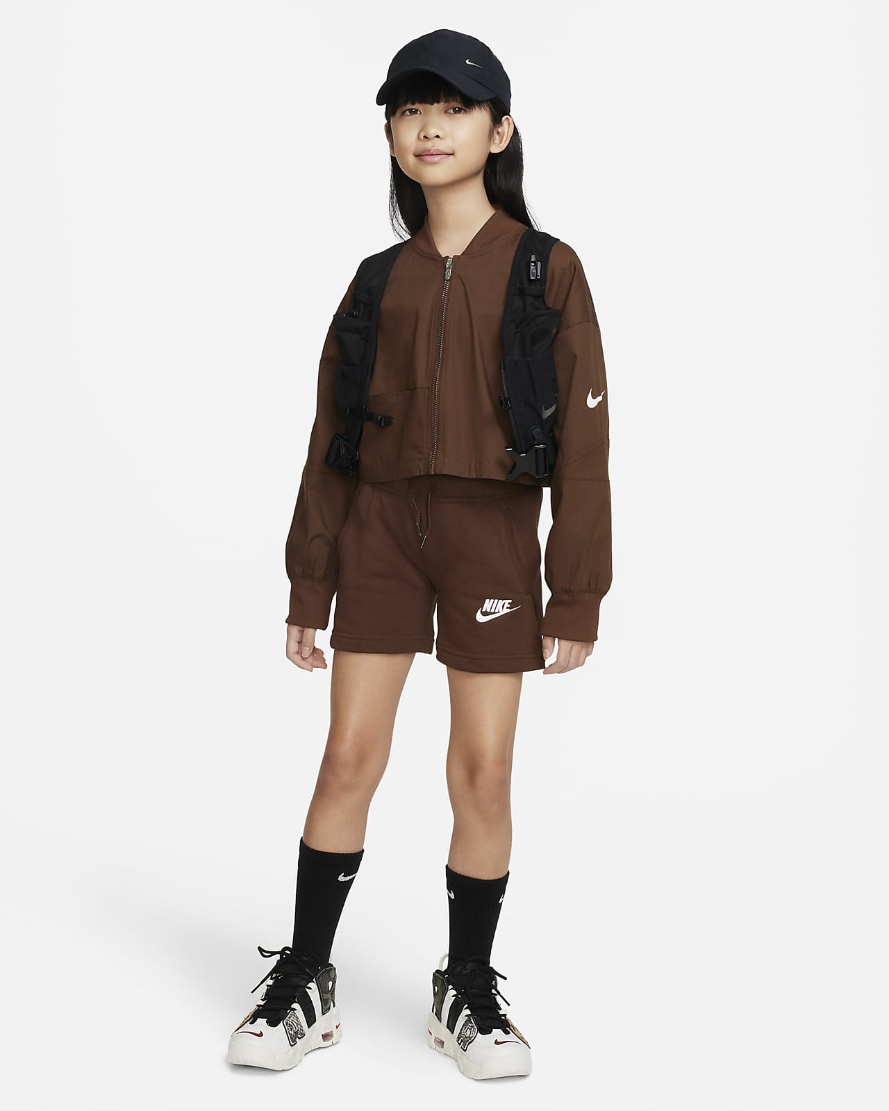 Shorts de French Terry para ni a talla grande Nike Sportswear Club