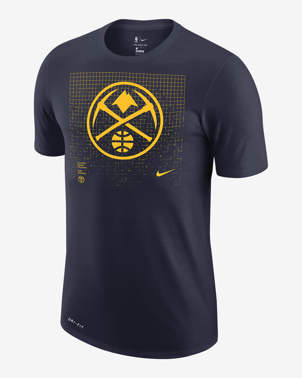Denver Nuggets Logo Grid Men S Nike Dri Fit Nba T Shirt Nike Com