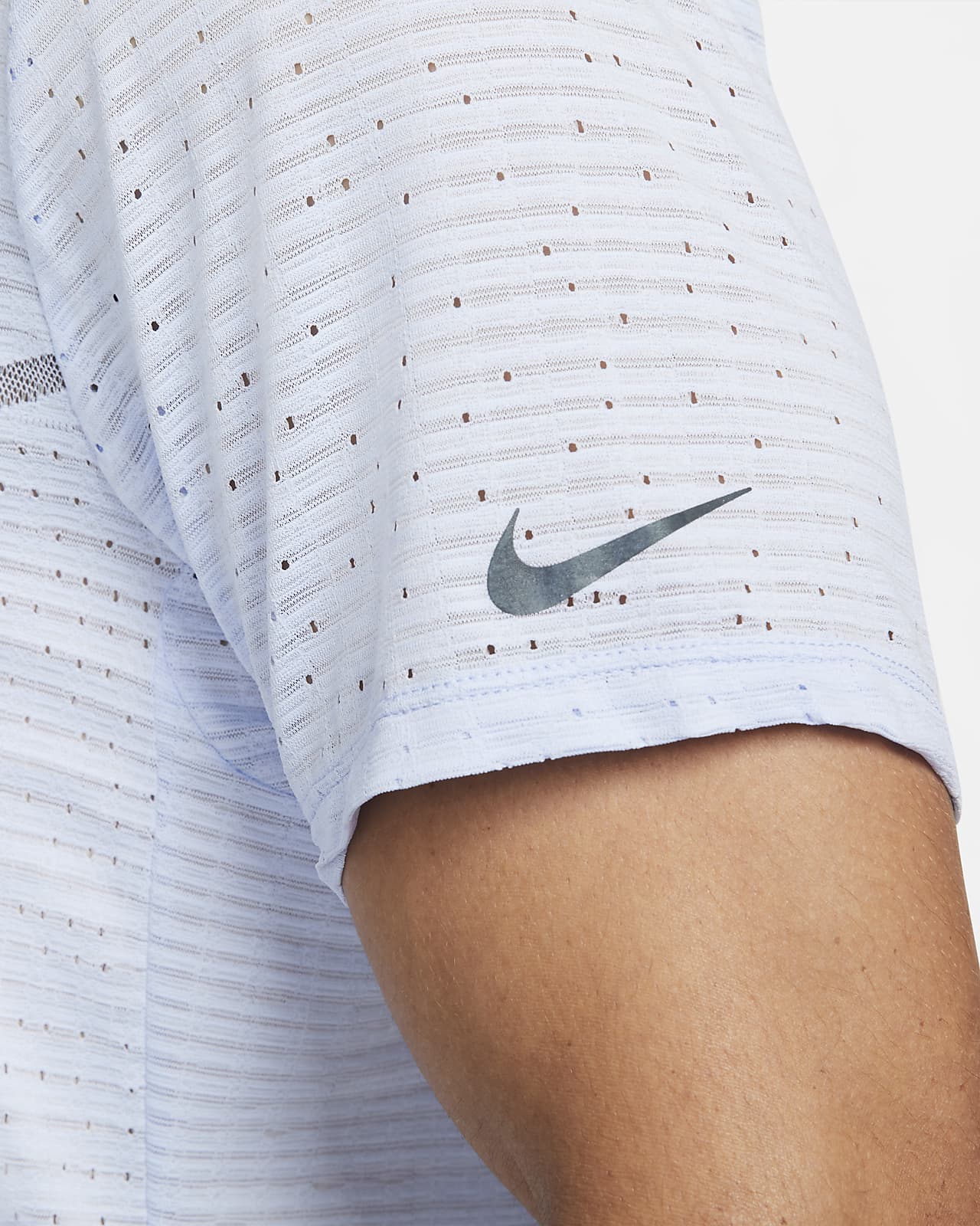 nike white running top