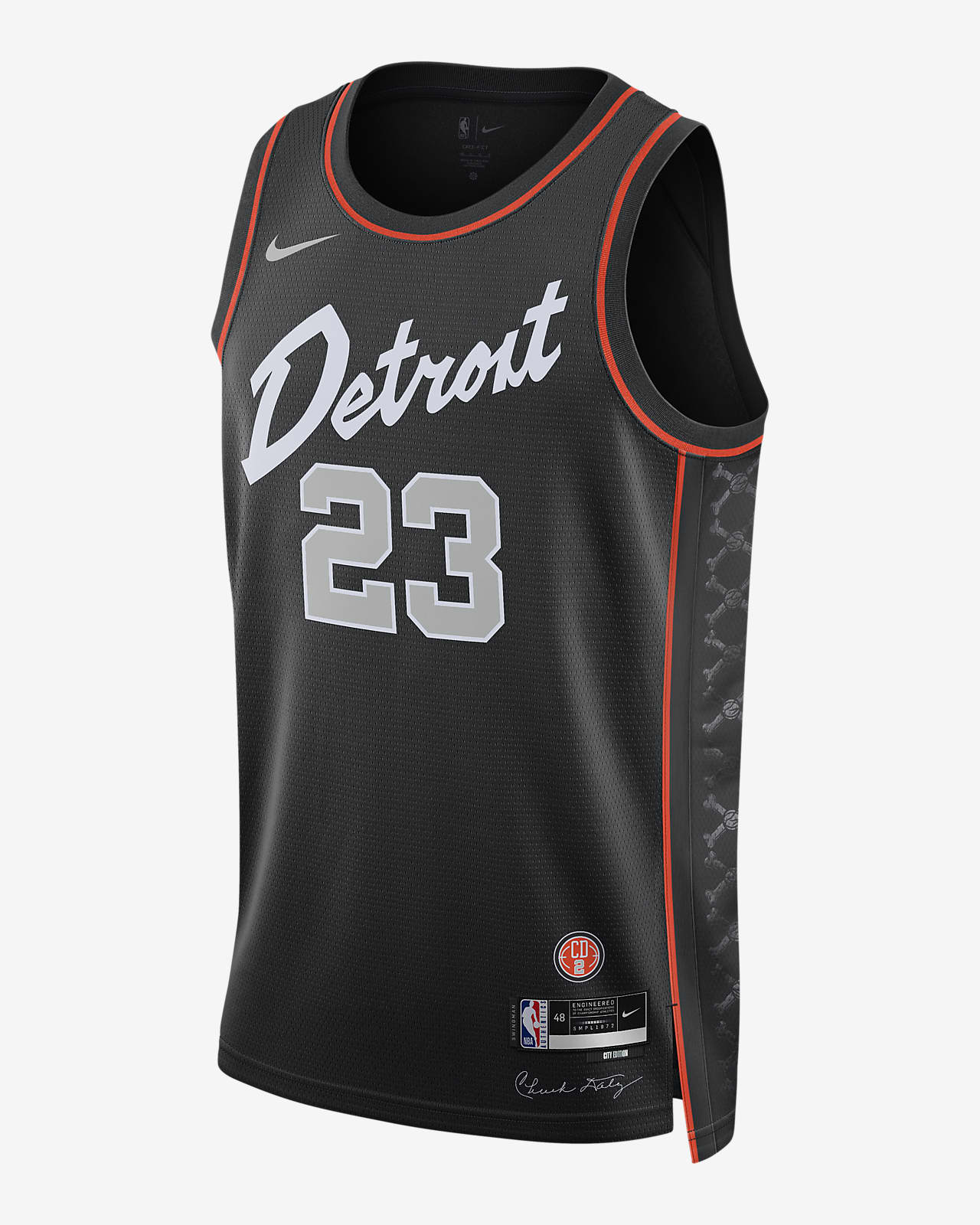 Jaden Ivey Detroit Pistons City Edition 2023/24 Men's Nike Dri-FIT NBA Swingman Jersey