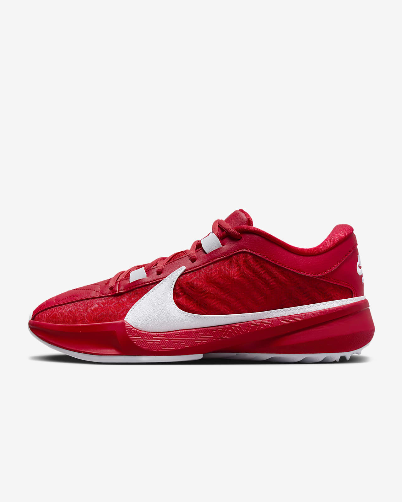 Nike basketball shoes hot sale white and red