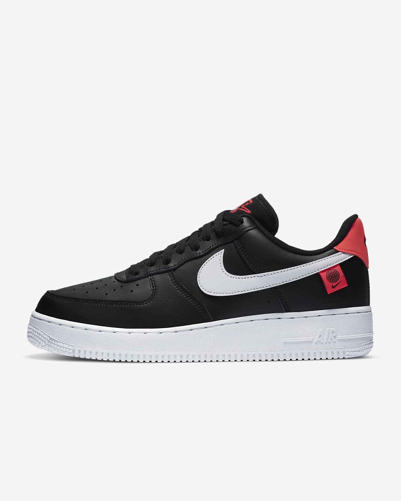 nike air force 107 black and red