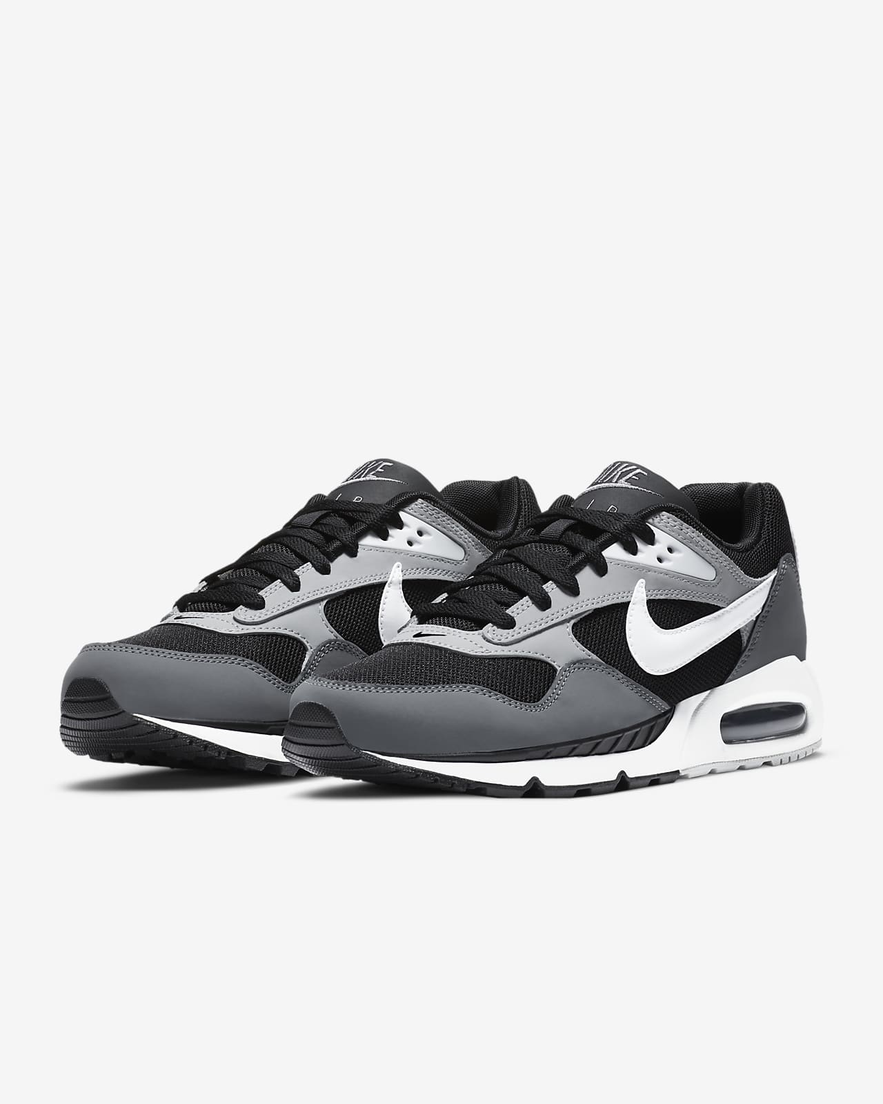nike air sneakers black and white