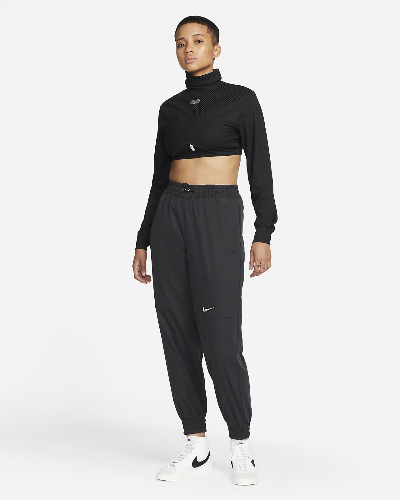 Naomi Osaka Women's Long-Sleeve Mock-Neck Tennis Top. Nike JP