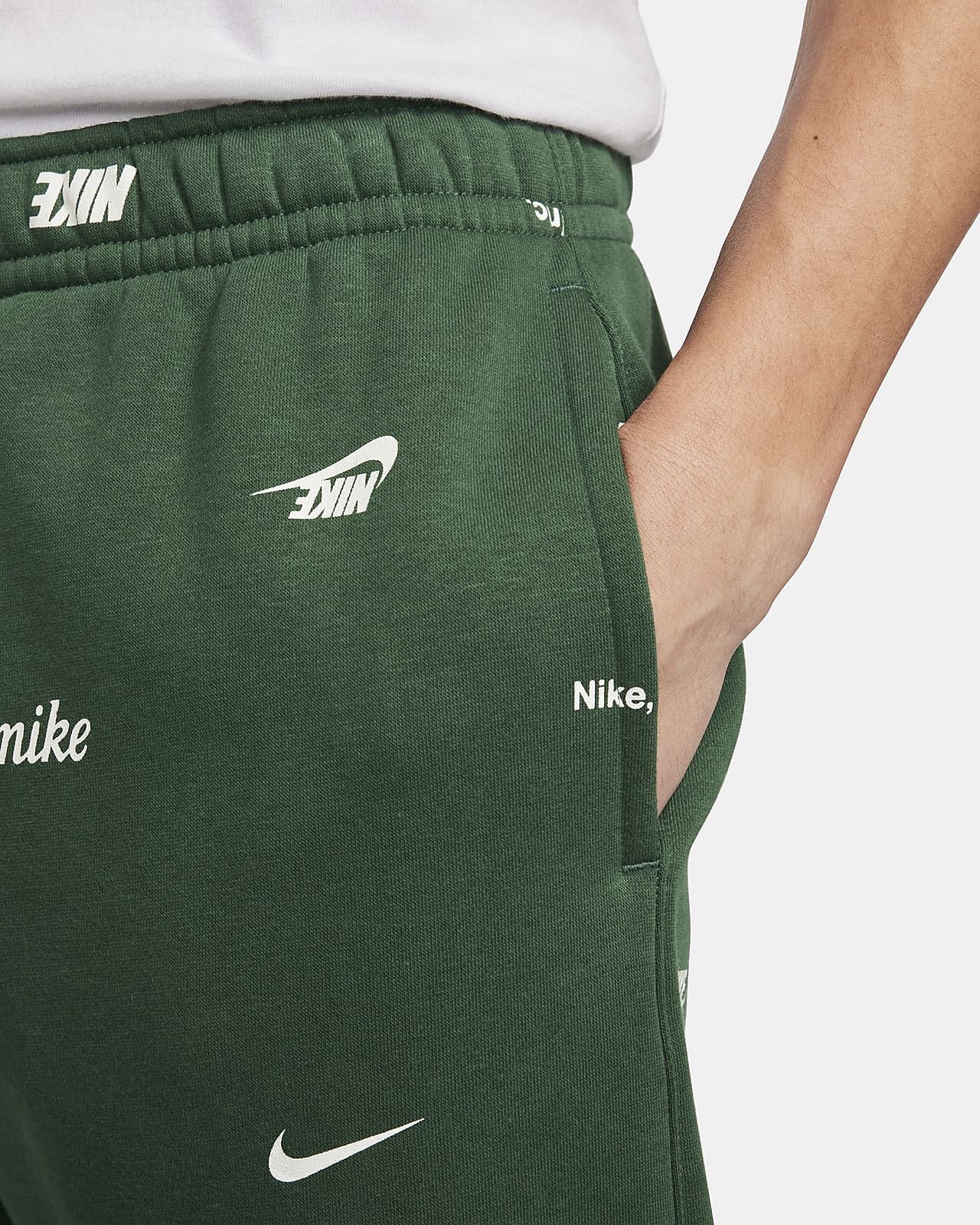 Nike Club Fleece Men's Brushed-Back Allover Print Joggers