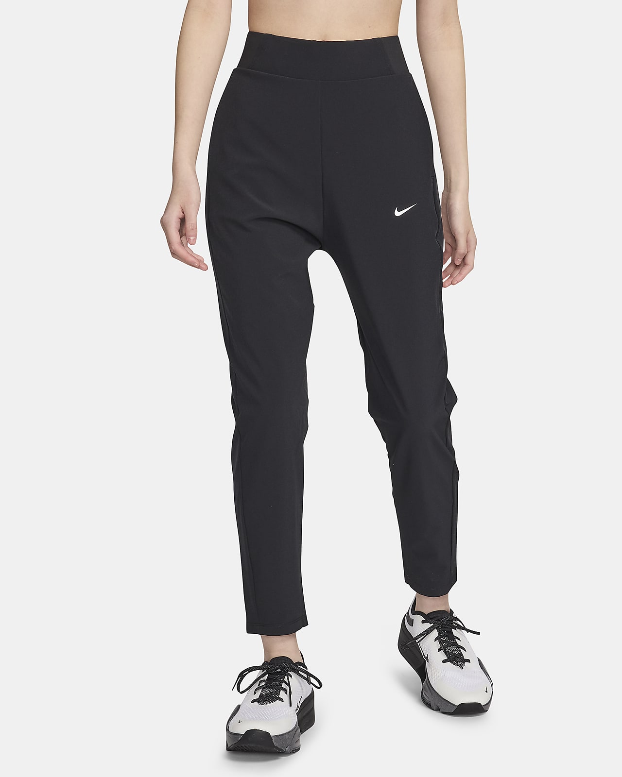กางเกงเทรนนิ่งขายาวเอวปานกลางผู้หญิง Nike Dri-FIT Bliss Victory