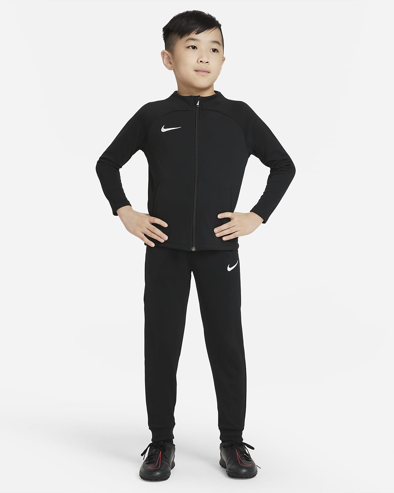 nike pro tracksuit black