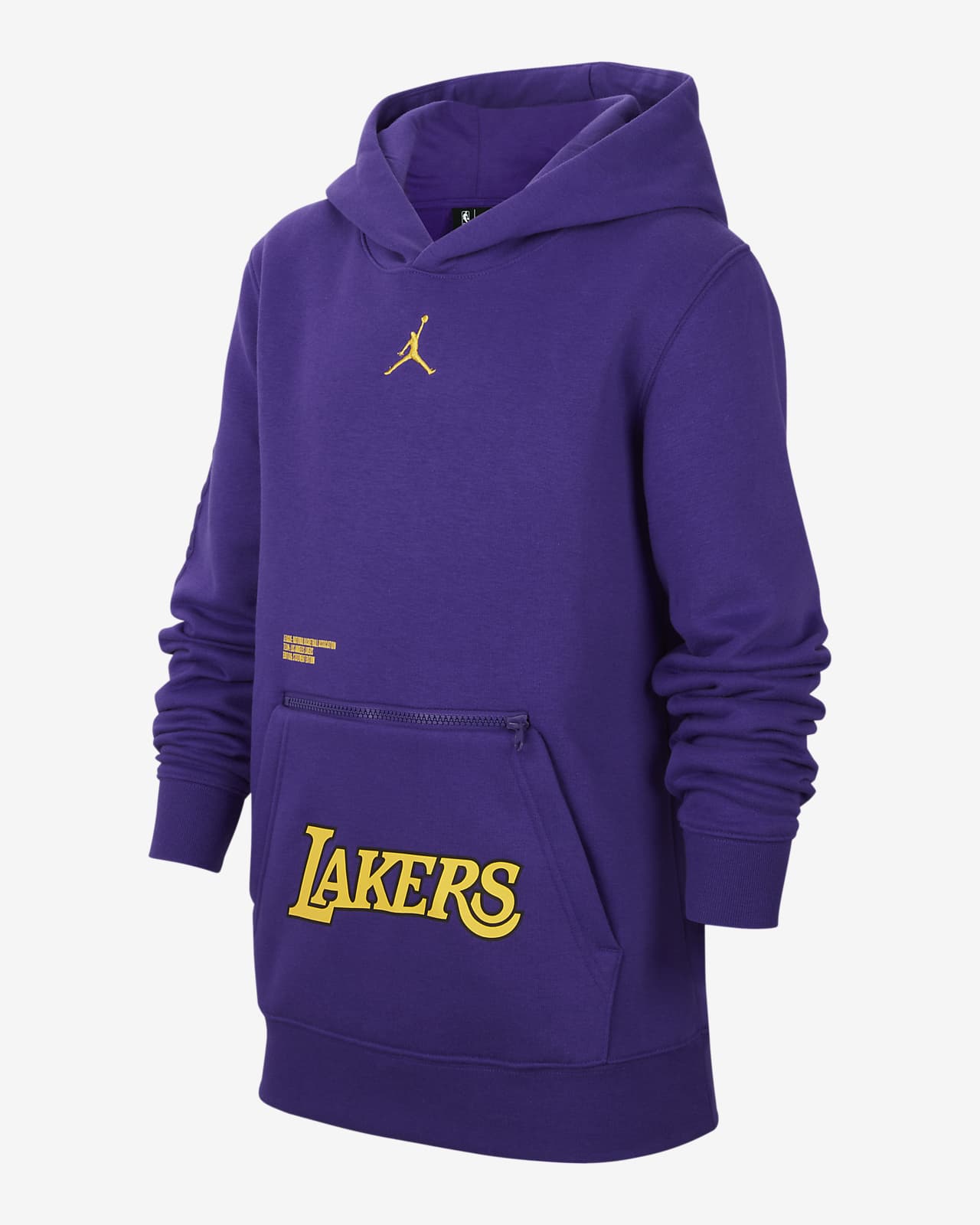 Los Angeles Lakers Courtside Edition Big Kids' Jordan NBA Fleece Pullover Nike.com