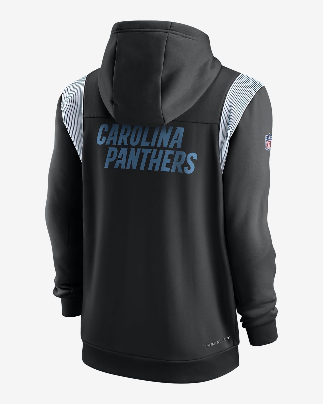Nike Therma Lockup (NFL Carolina Panthers) Men's Full-Zip Hoodie