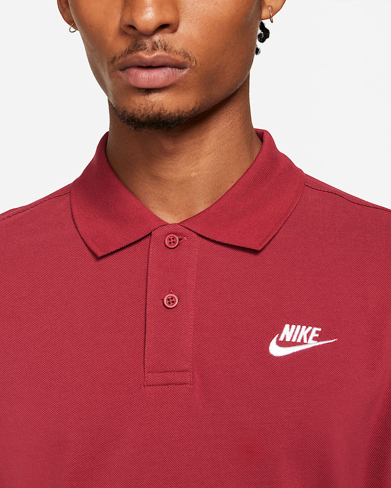 polo nike rouge homme