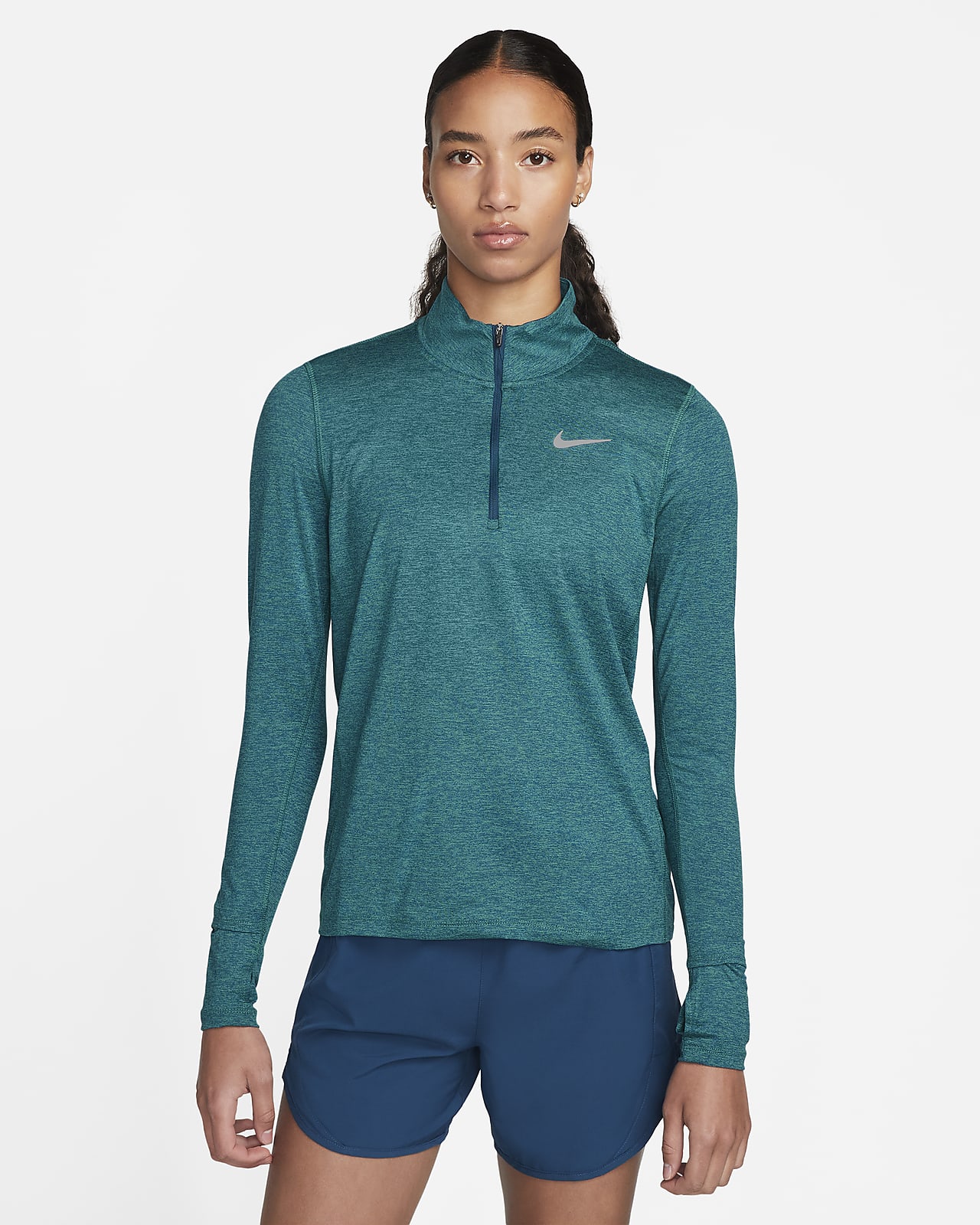 Löpartröja Nike med halv dragkedja för kvinnor