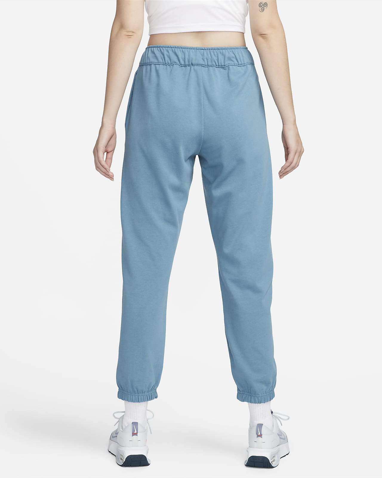 Buy Nike blue High-Waisted Wide-Leg Track Pants for Women in Muscat, Salalah