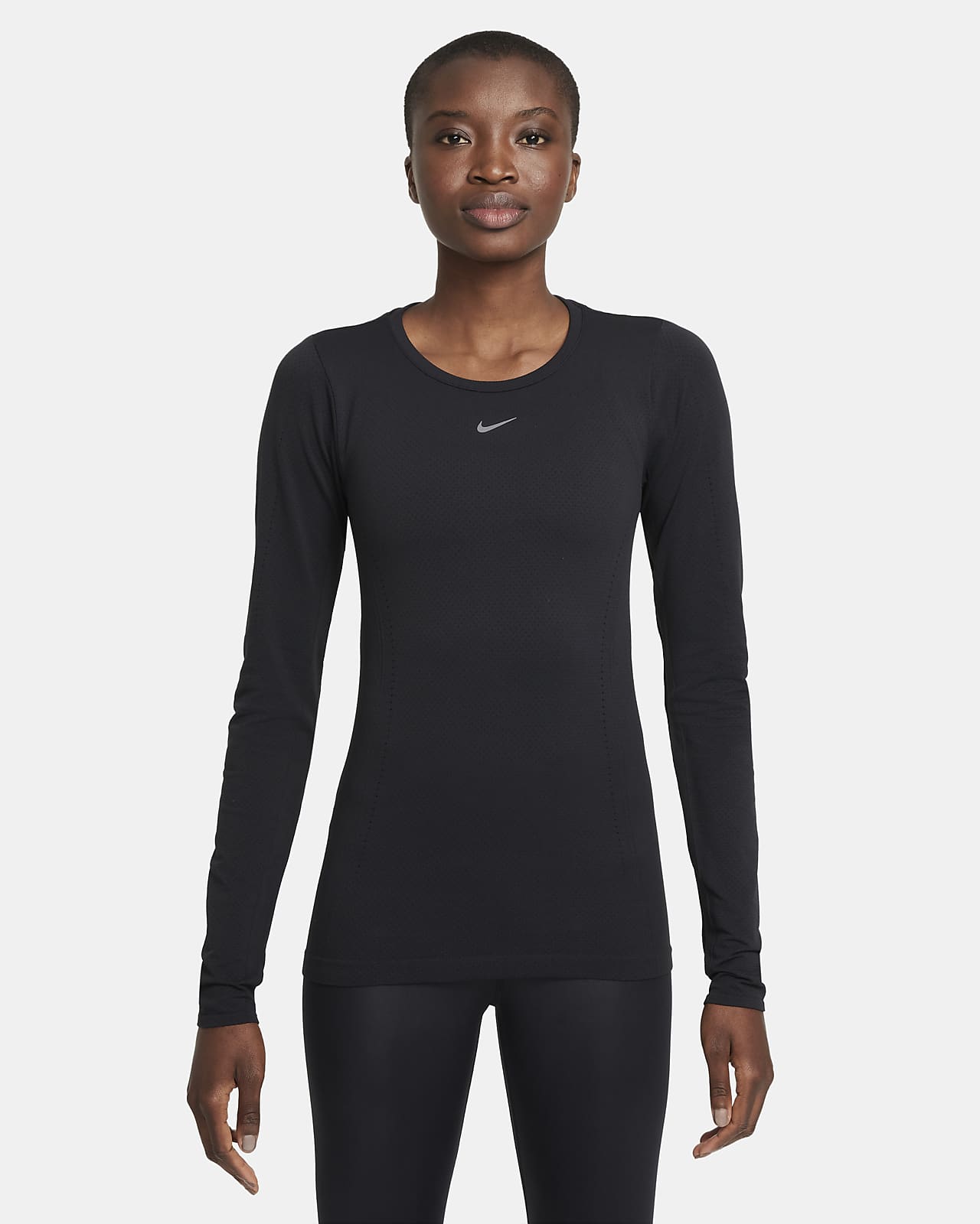 Nike Dri FIT ADV Aura Women s Slim Fit Long Sleeve Training Top