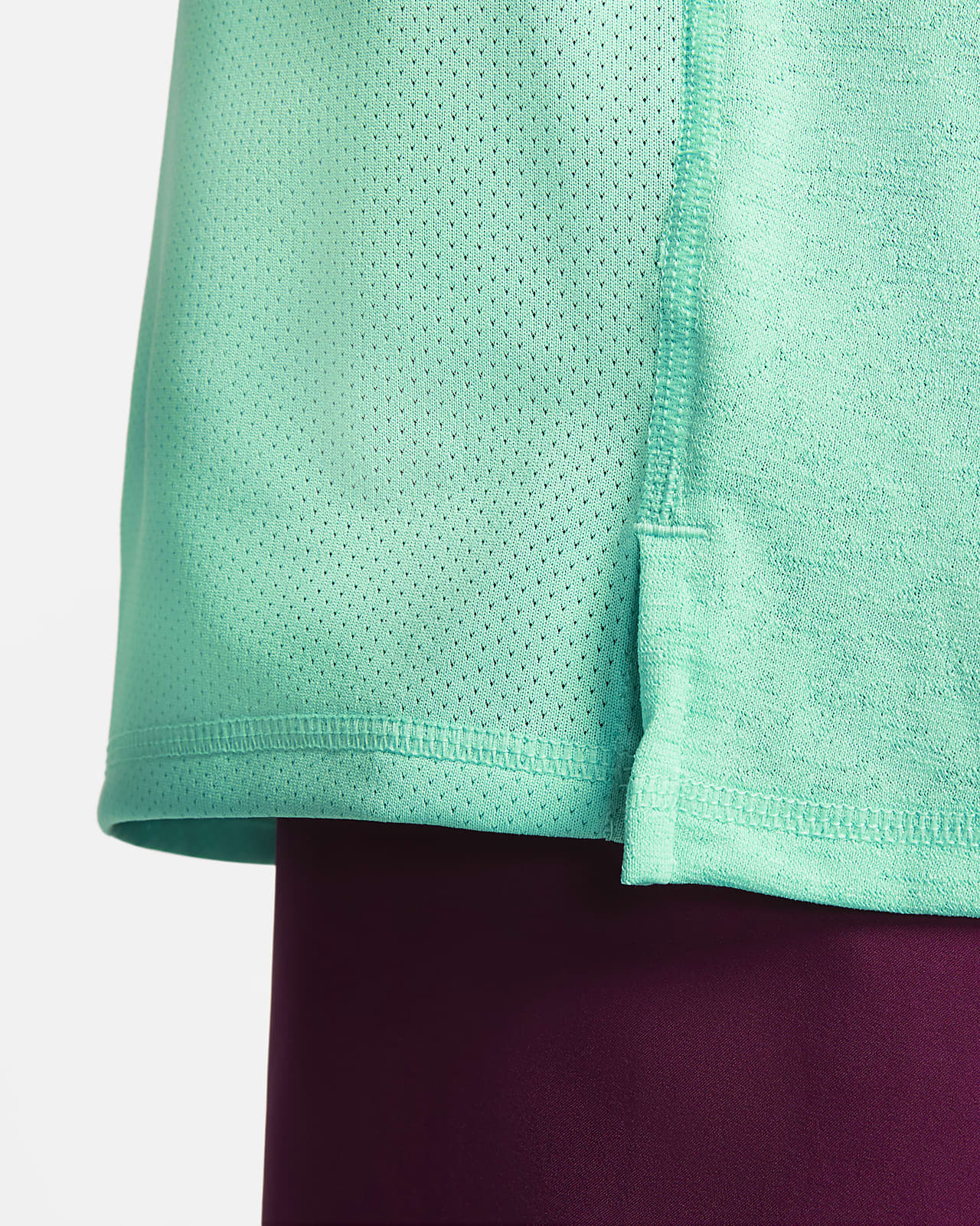 mint green nike running top
