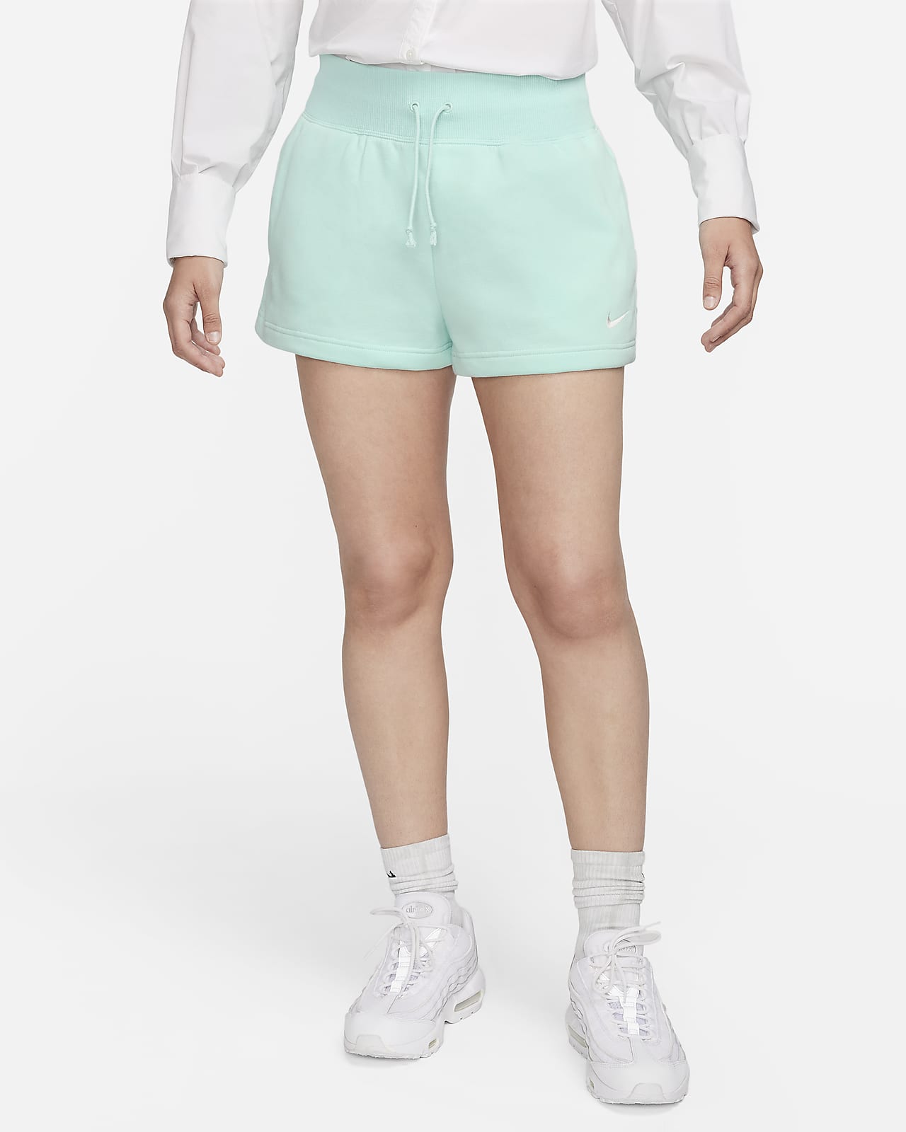 Nike Sportswear Fleece Women's High-Waisted Shorts. Nike.com