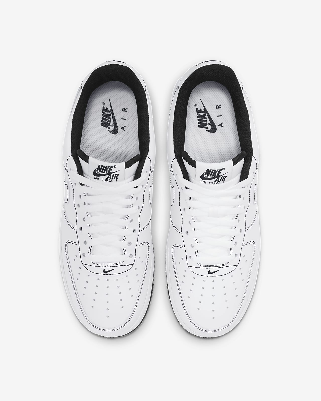 air force 1 07 white and black