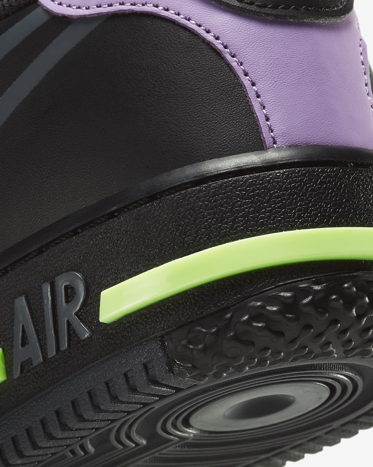 air force 1 react black violet