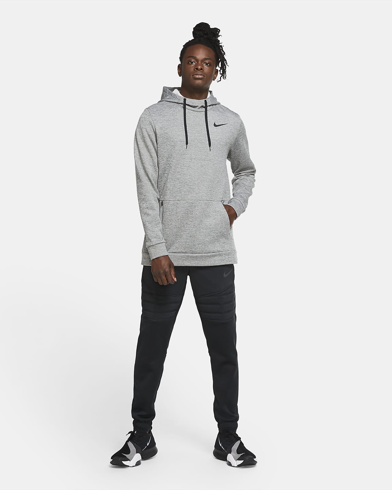 nike therma men's fleece pullover training hoodie