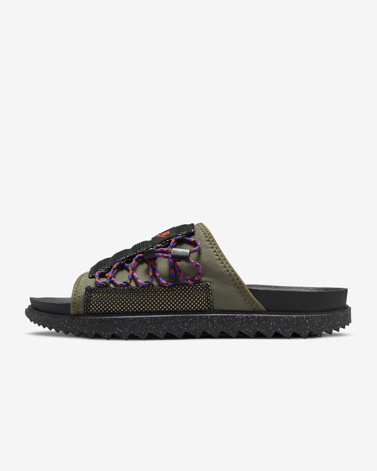 olive nike slides