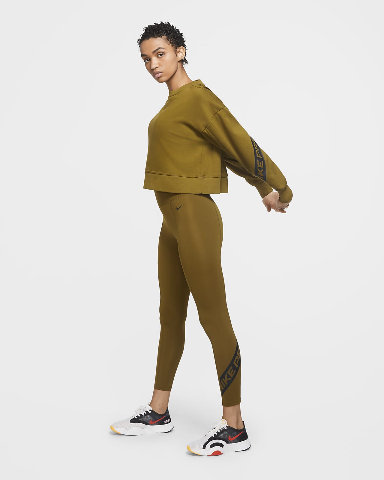 nike pro mid rise leggings