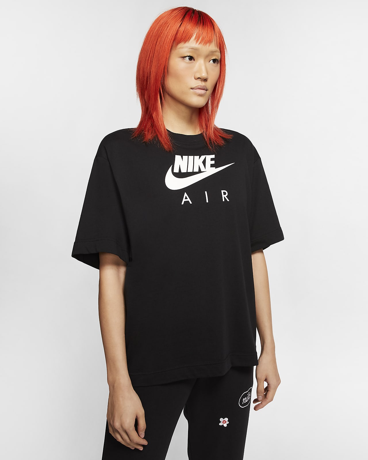 black nike womens top