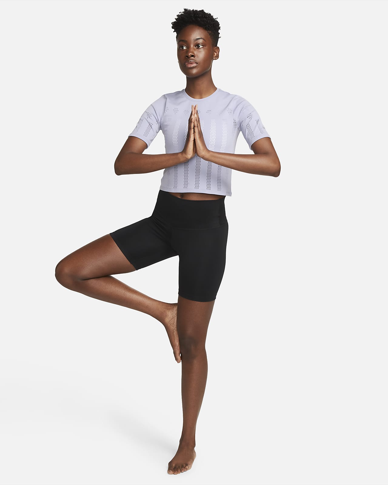 Women's Nike Yoga Short-Sleeve Top