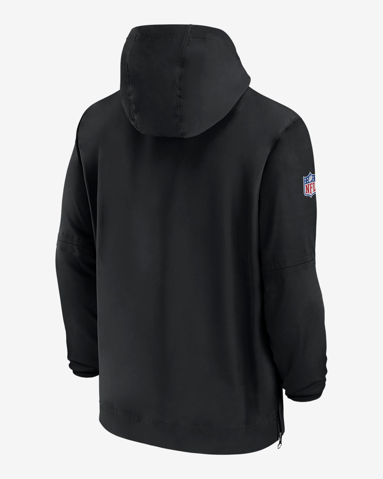 Carolina Panthers Sideline Men’s Nike Men's NFL 1/2-Zip Hooded Jacket in Black, Size: Medium | 00MI00A9D-EU6