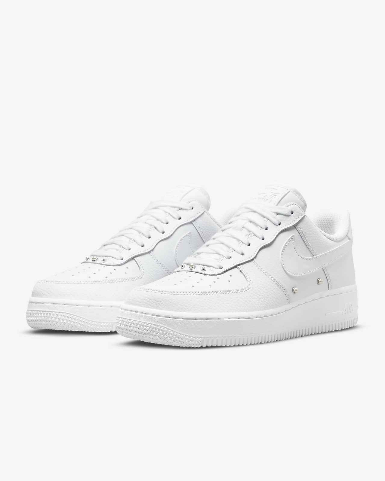 womens white nike air force ones