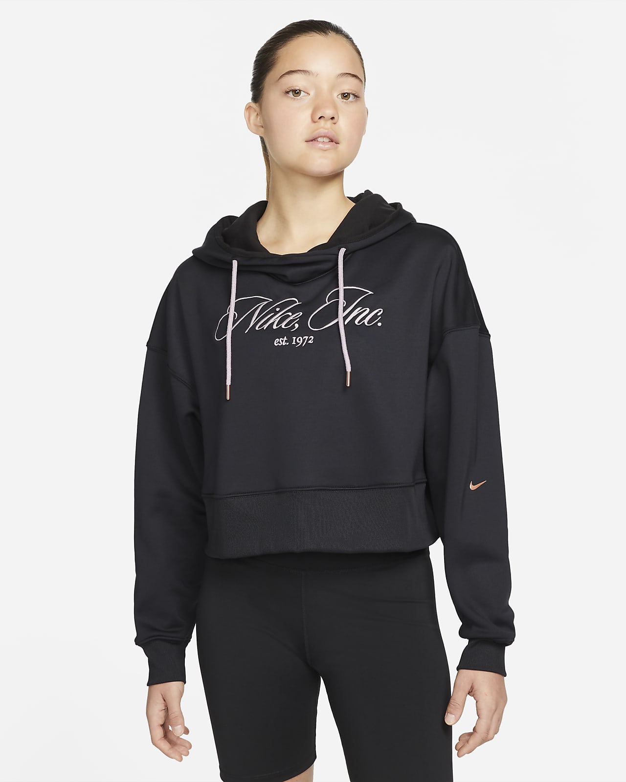nike women's cropped hoodie