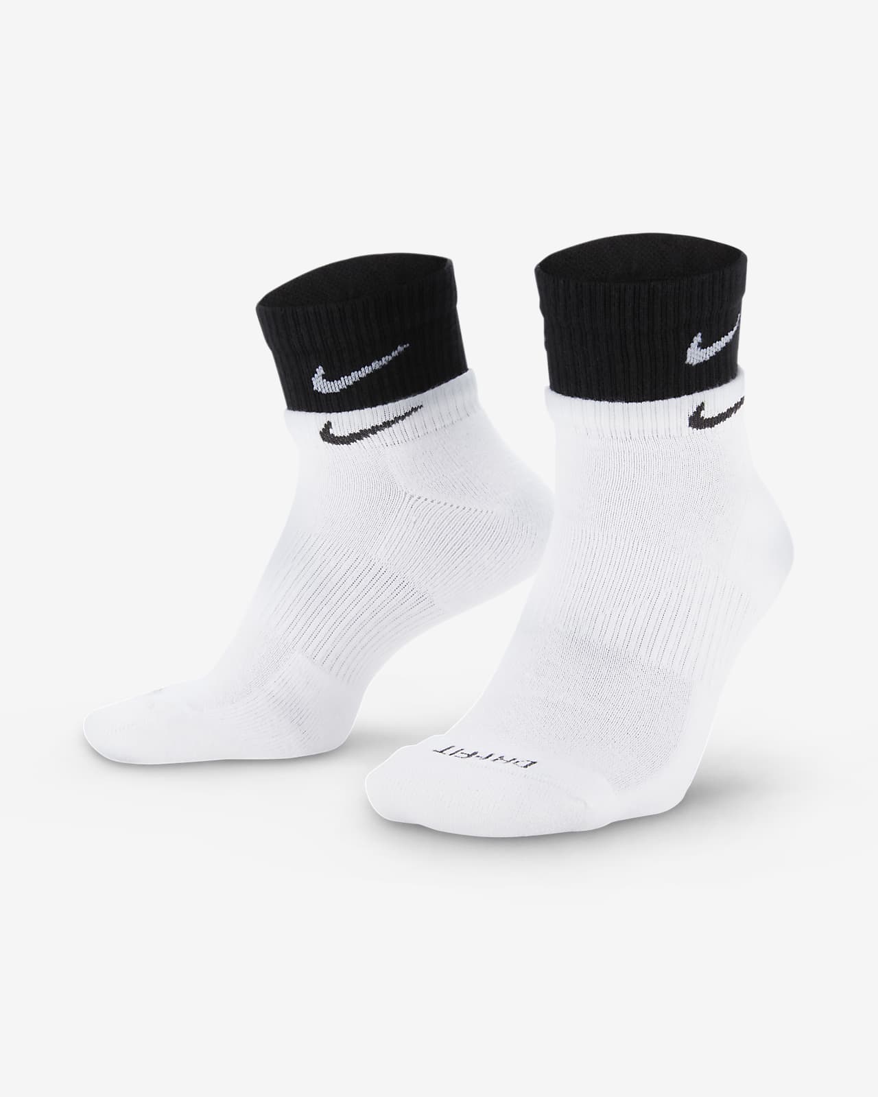 ถุงเท้าเทรนนิ่งหุ้มข้อ Nike Everyday Plus Cushioned