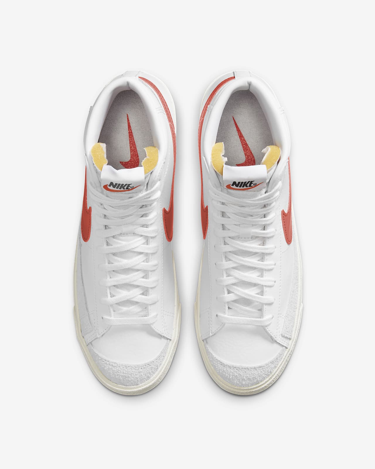 Nike blazer mid hombre naranja