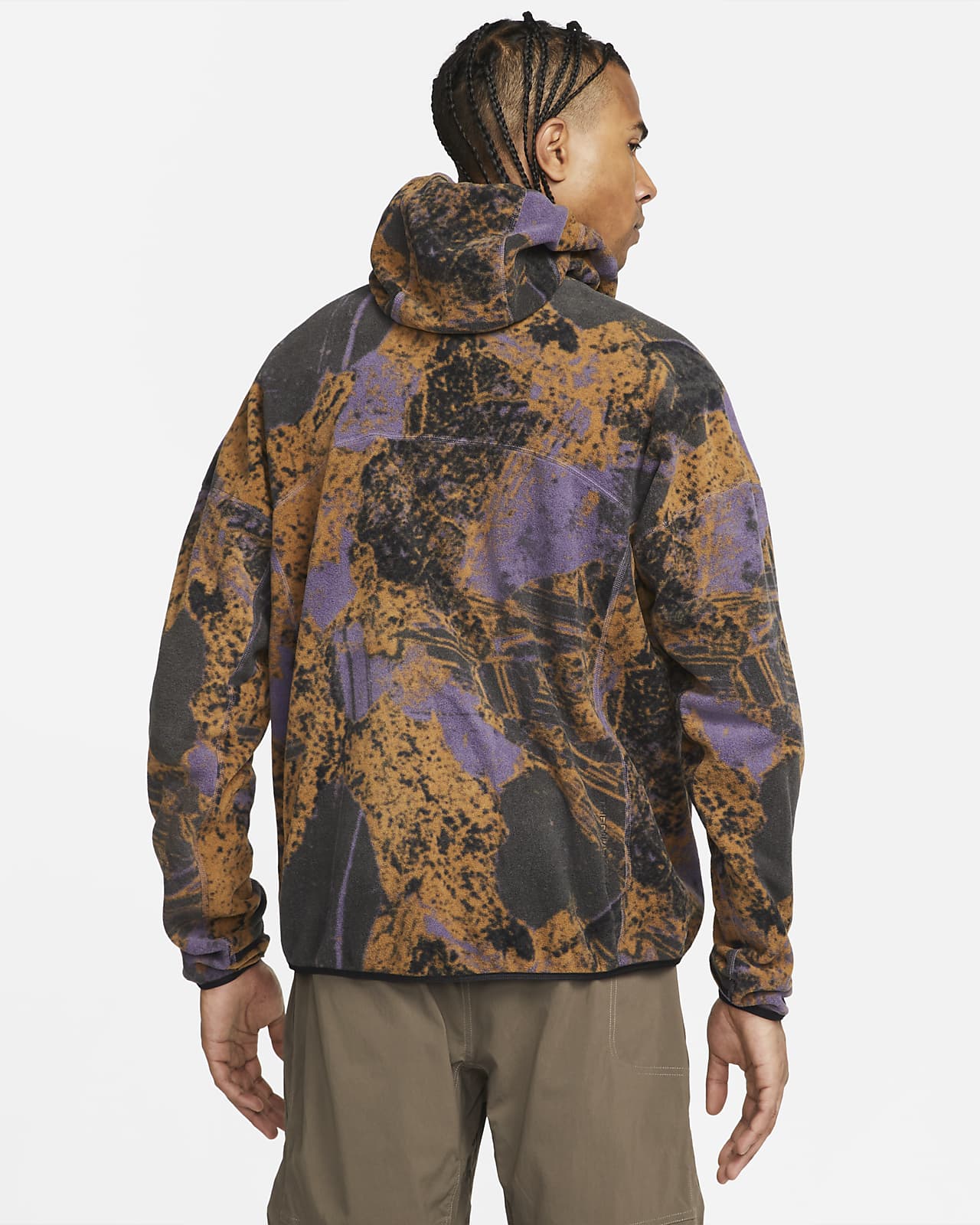 Sudadera con gorro de cierre completo con estampado en toda la prenda para  hombre Nike Therma-FIT ACG \