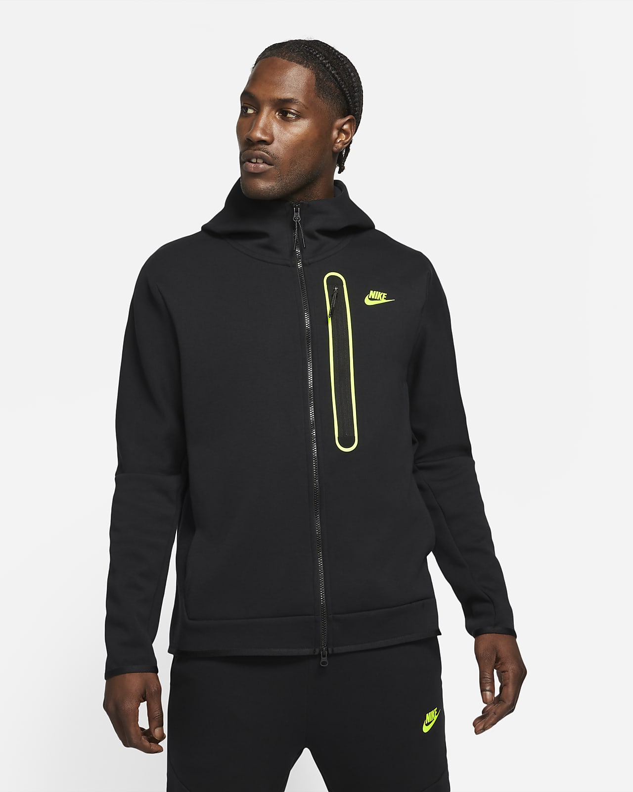 nike sportswear men's tech fleece full zip hoodie
