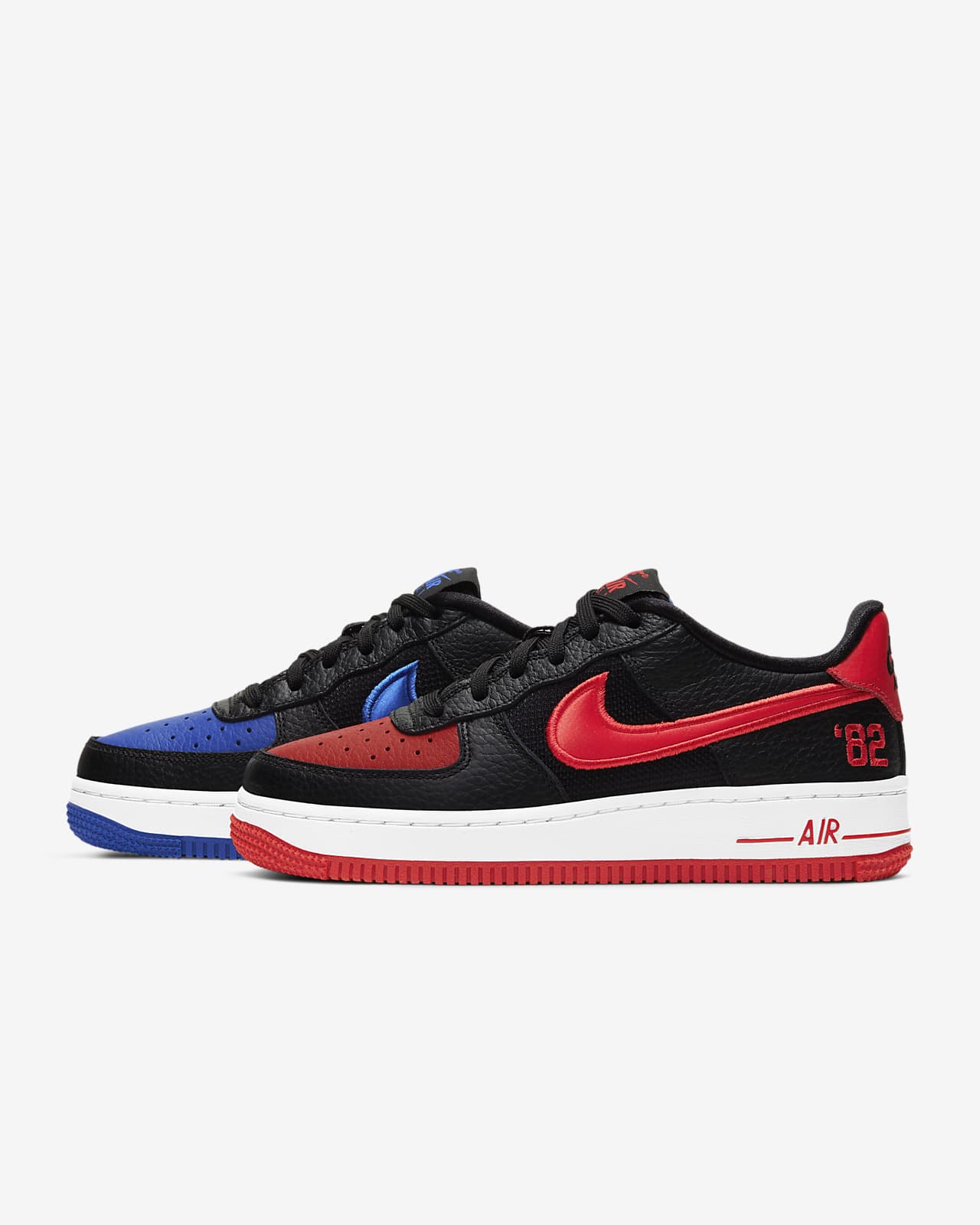 air force 1 lv8 white red blue