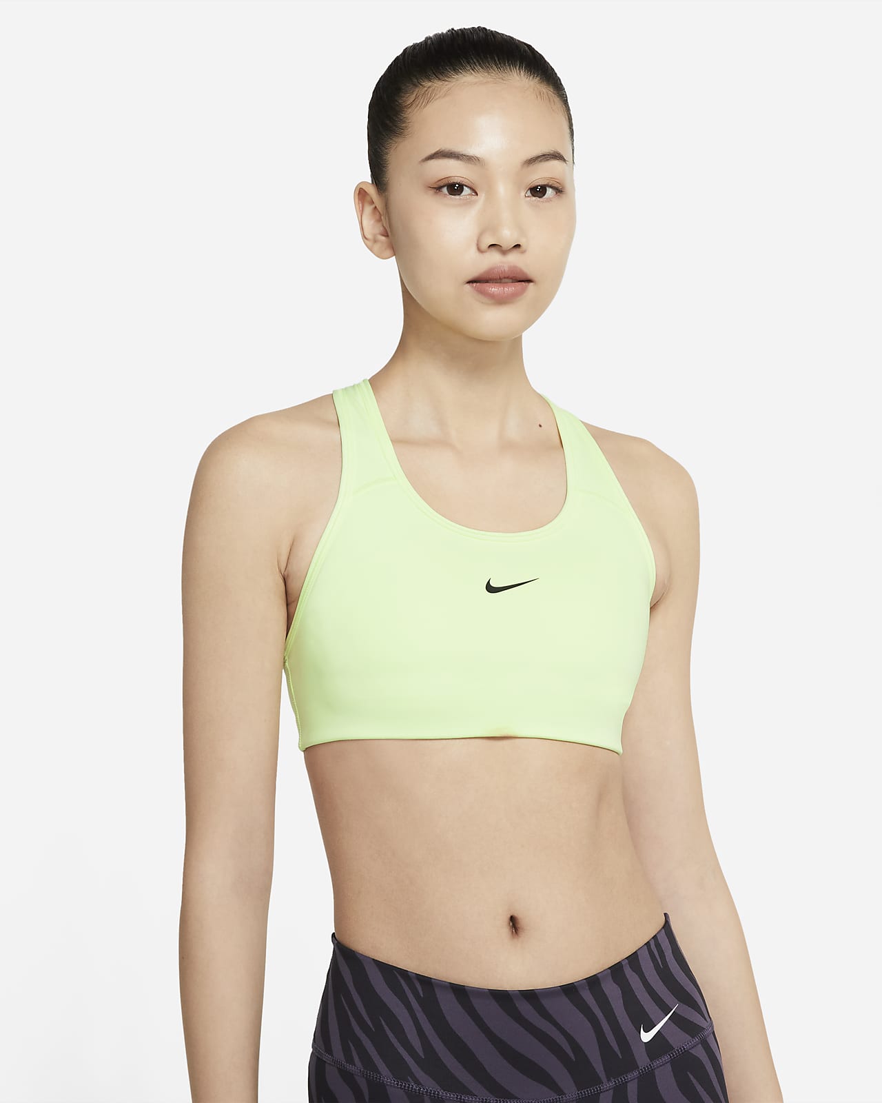 Nike Swoosh 女子中强度支撑一片式衬垫运动内衣 耐克 Nike 中国官网